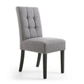 Moseley Linen Effect Silver Grey Chair (Light Grey)