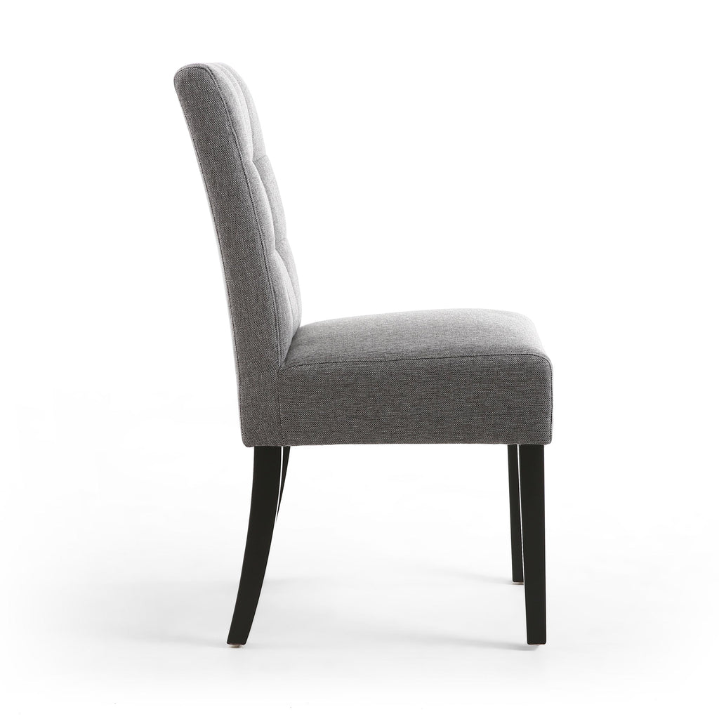 Moseley Linen Effect Steel Grey Chair (Dark Grey)