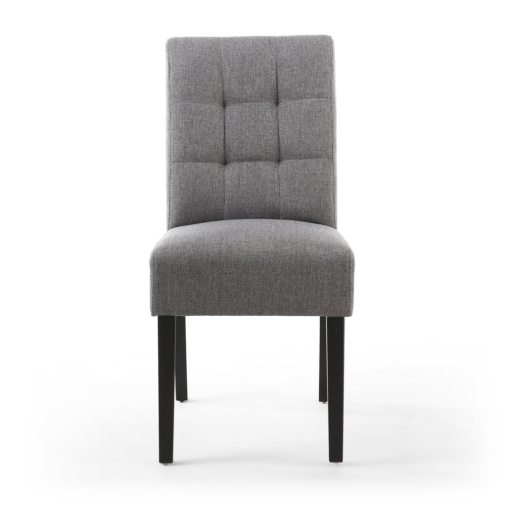 Moseley Linen Effect Steel Grey Chair (Dark Grey)