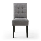 Moseley Linen Effect Steel Grey Chair (Dark Grey)