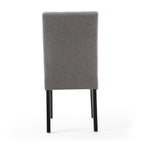 Moseley Linen Effect Steel Grey Chair (Dark Grey)
