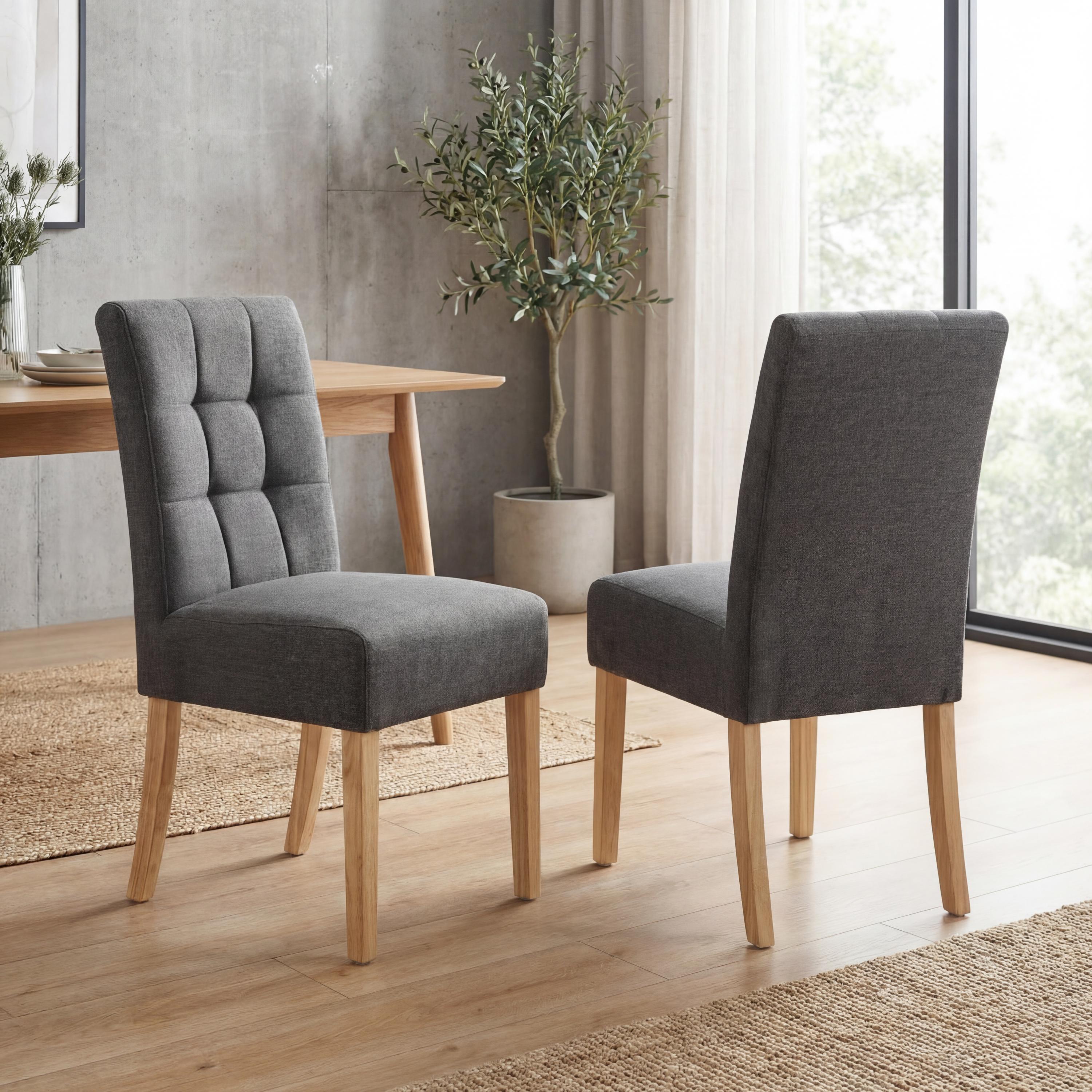 Moseley Linen Effect Silver Grey Chair (Light Grey)