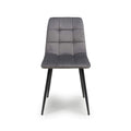 Madison Brushed Leather Grey Dining Chair