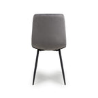 Madison Brushed Leather Grey Dining Chair