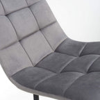 Madison Brushed Leather Grey Dining Chair