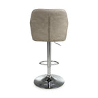 Serena Leather Effect Charcoal Bar Stool