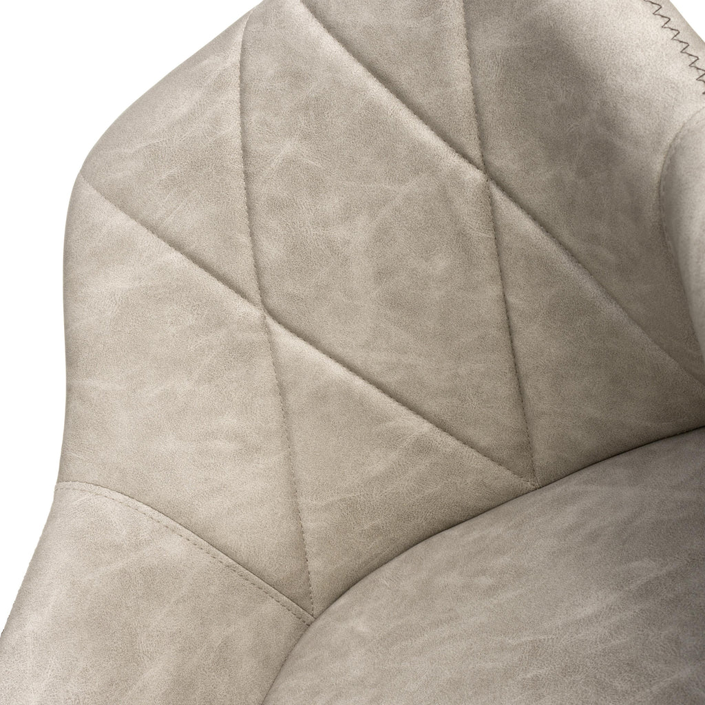 Serena Leather Effect Charcoal Bar Stool