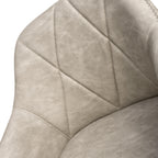 Serena Leather Effect Charcoal Bar Stool