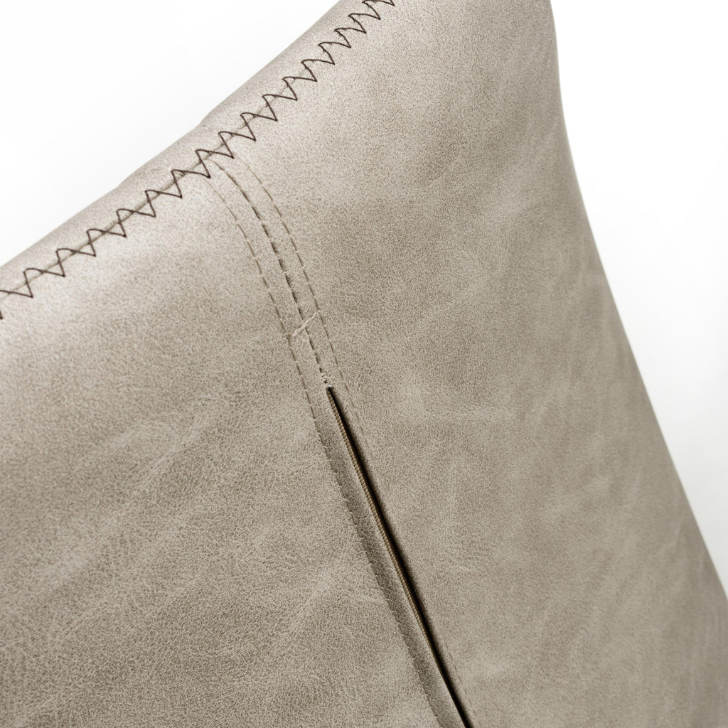 Serena Leather Effect Charcoal Bar Stool
