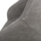 Serena Leather Effect Charcoal Bar Stool