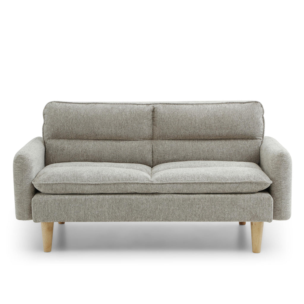 Cosy Rest Chenille Effect Natural 3 Seater Sofa