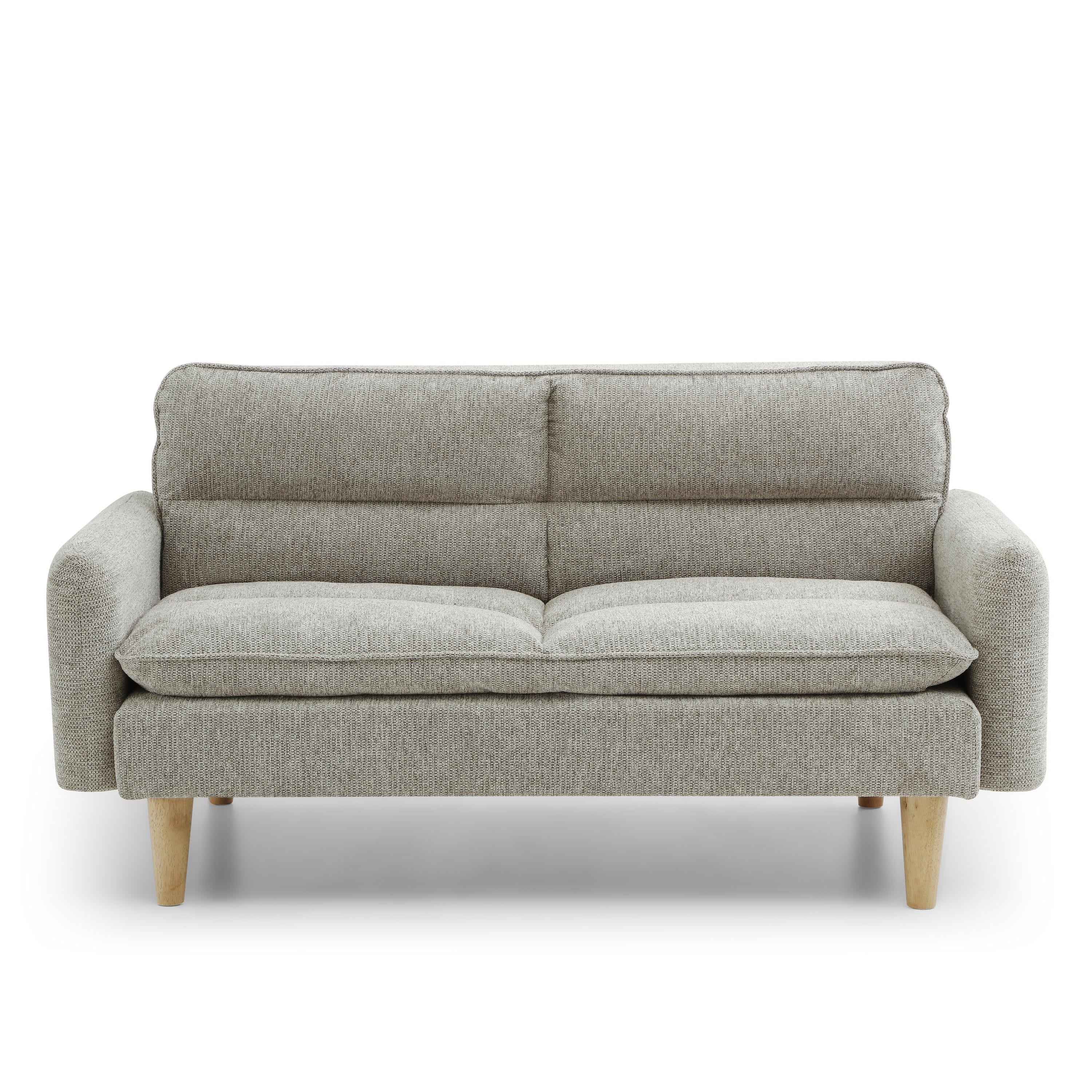 Cosy Rest Chenille Effect Grey 3 Seater Sofa