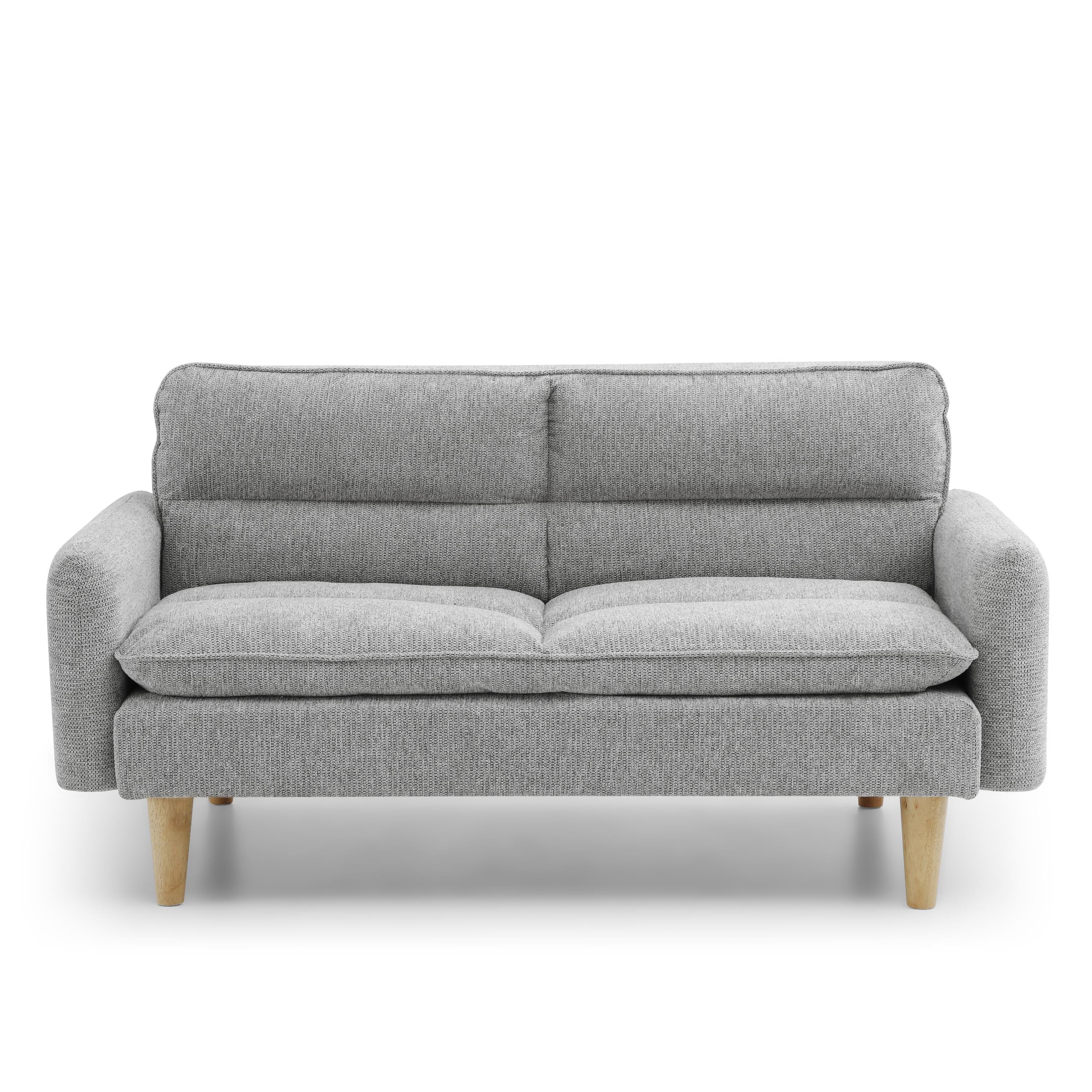 Cosy Rest Chenille Effect Grey 3 Seater Sofa