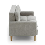 Cosy Rest Chenille Effect Natural 2 Seater Sofa