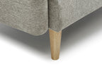 Cosy Rest Chenille Effect Natural 2 Seater Sofa