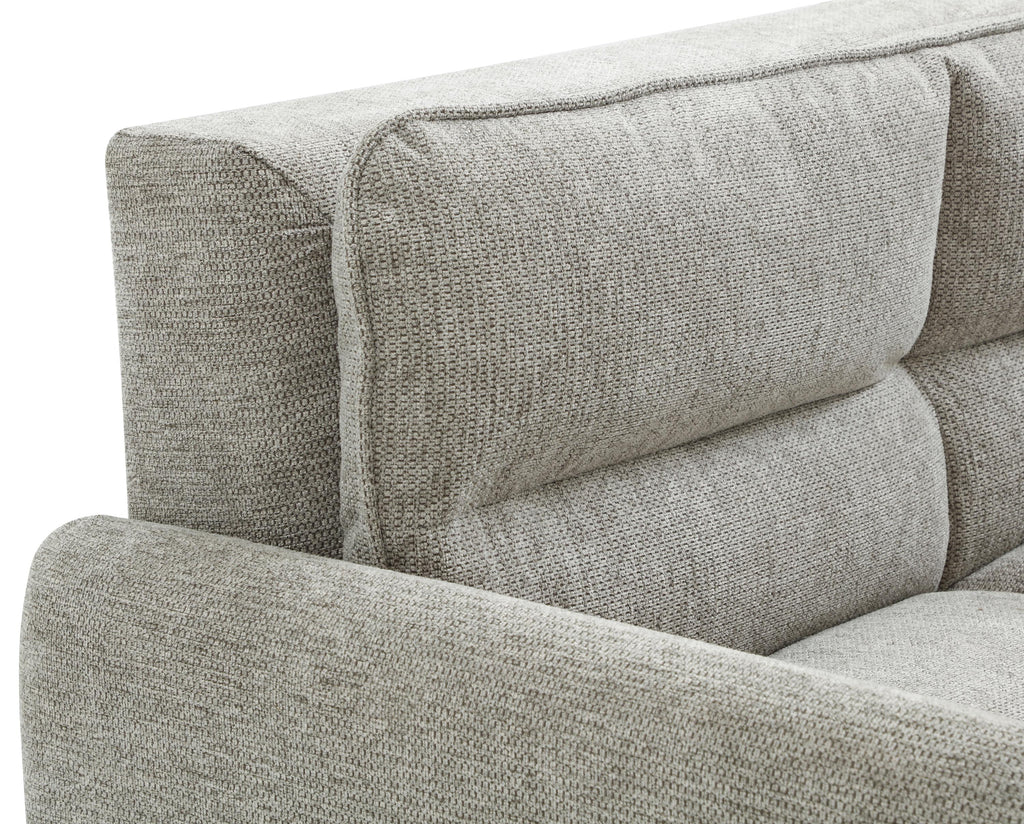 Cosy Rest Chenille Effect Natural 2 Seater Sofa