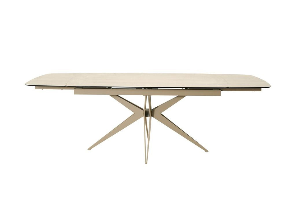 Naples Travertine Style Extending Dining Table