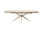 Naples Travertine Style Extending Dining Table