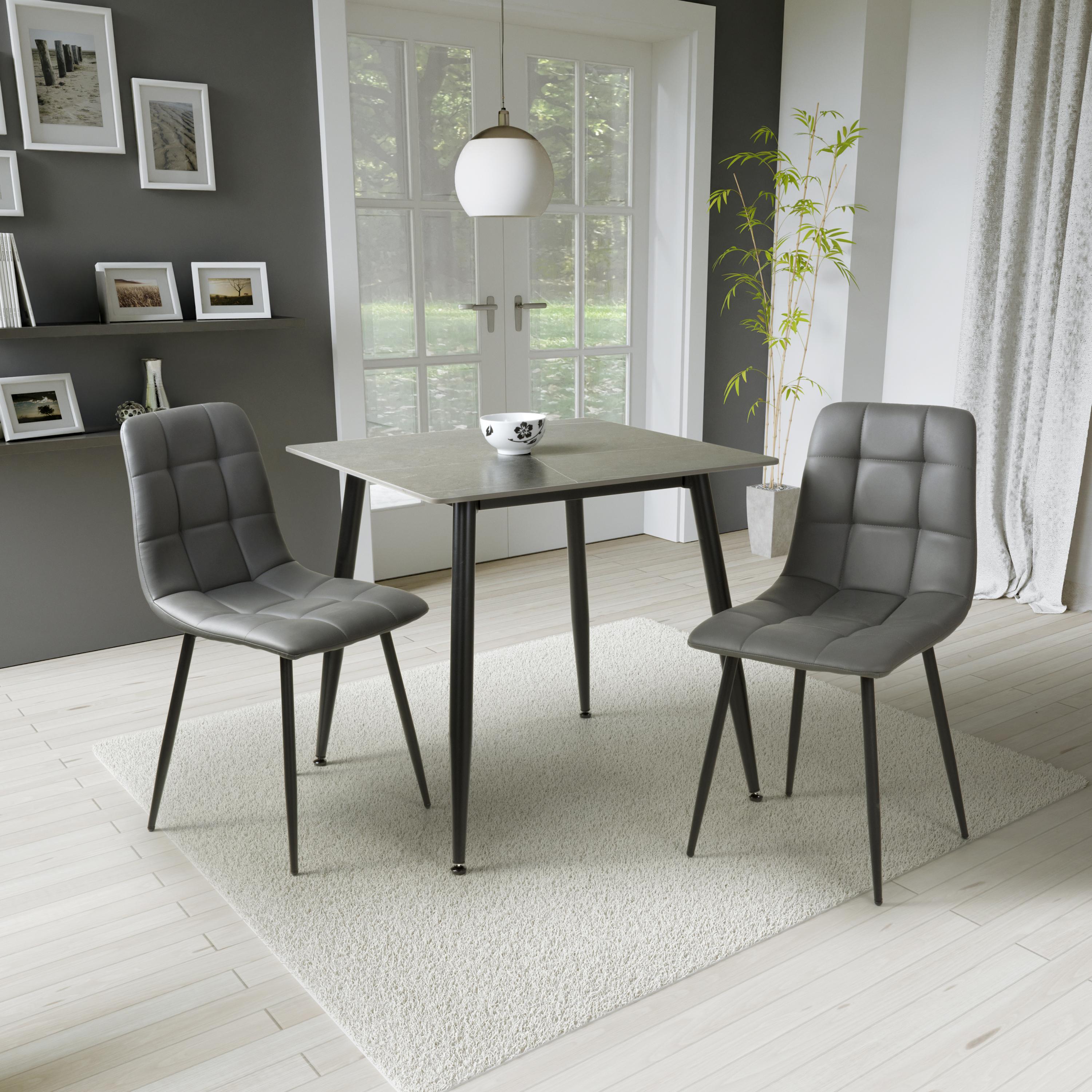 Monaco Square Grey Dining Table