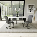 Monaco 1.6m Grey Dining Table