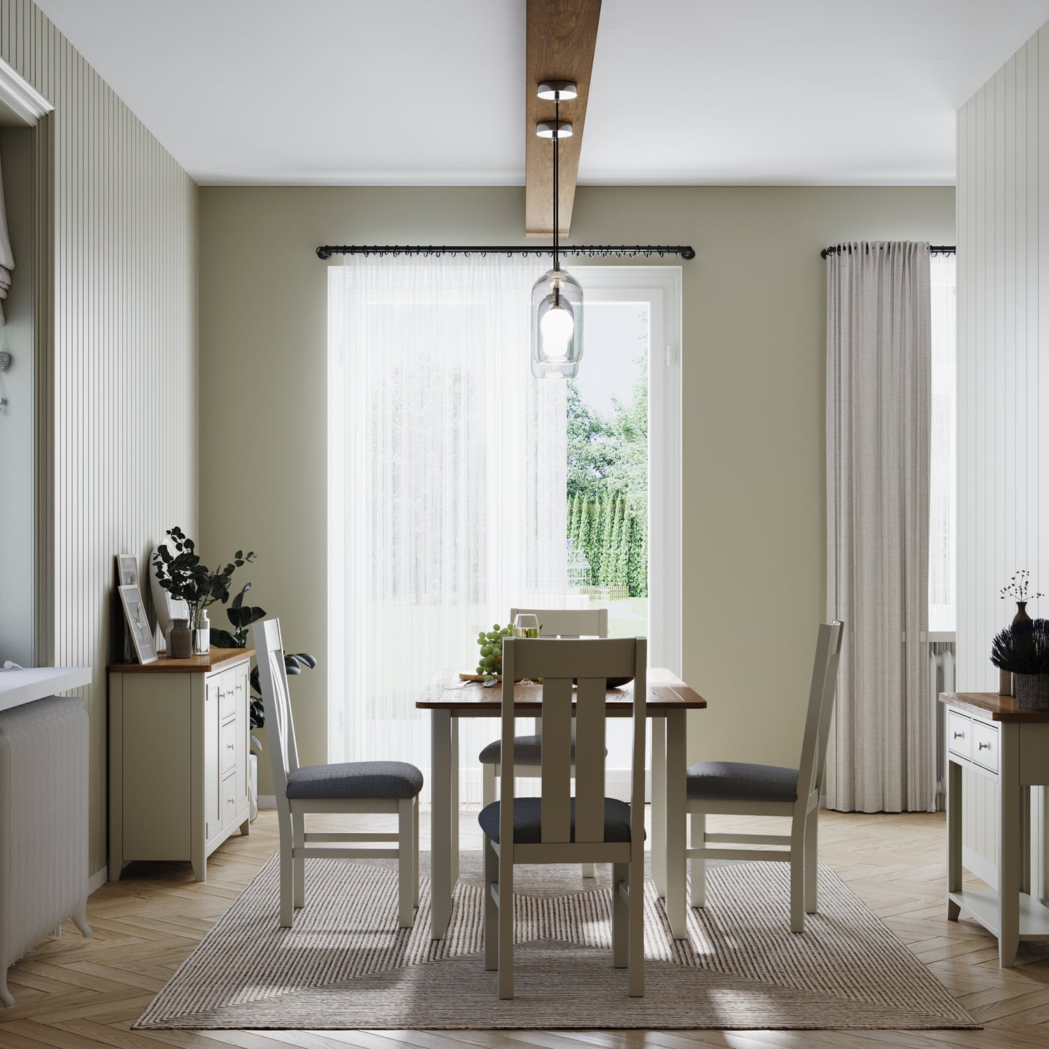 Arlyn Painted Square Dining Table