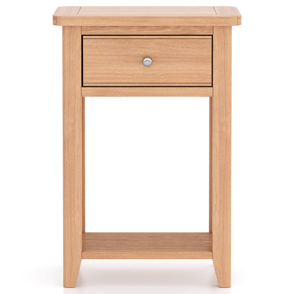 Arlyn Natural Oak Telephone Table