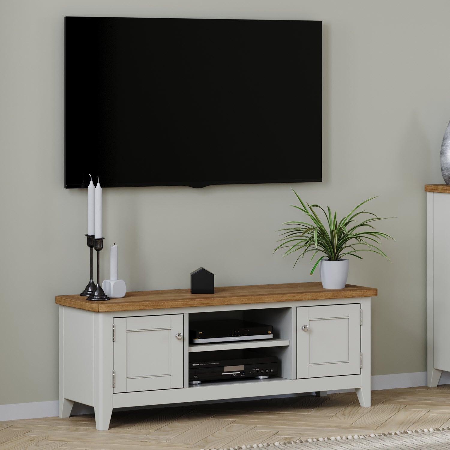 Arlyn Painted Wide TV Cabinet