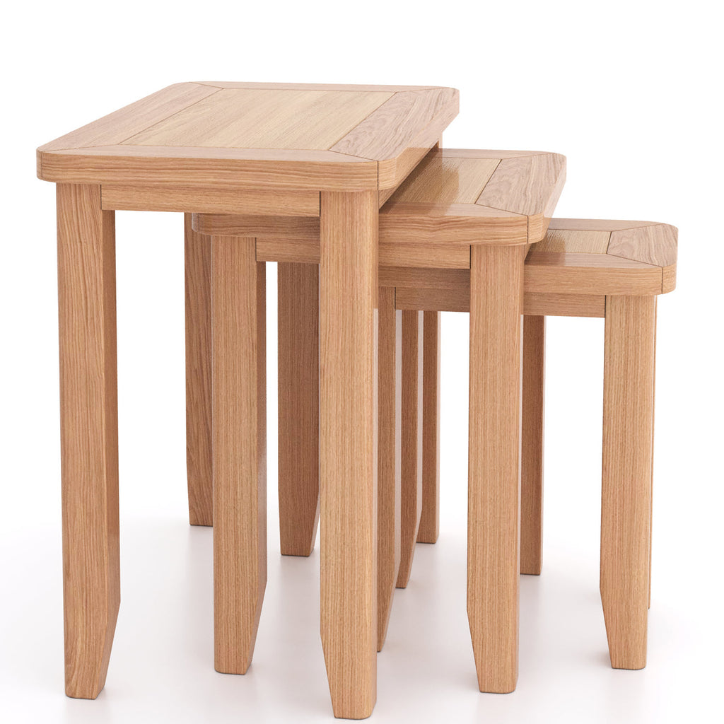 Arlyn Natural Oak Nest of 2 Tables