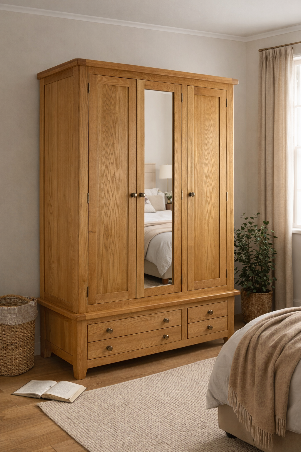 Torino Large Wardrobe (3 Doors 2 Drawers)