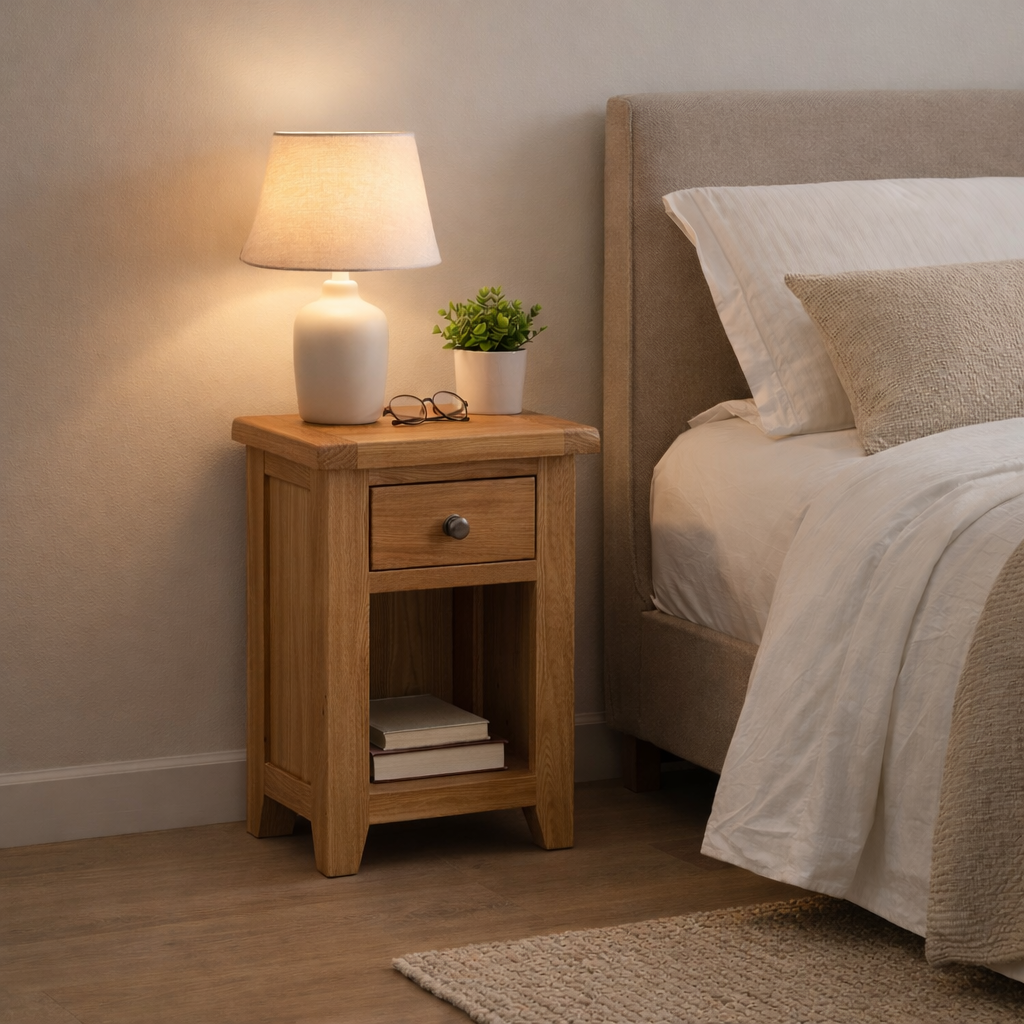 Torino Bedside Table 1 Drawer