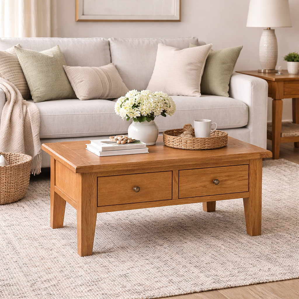 Torino Coffee Table With Drawers