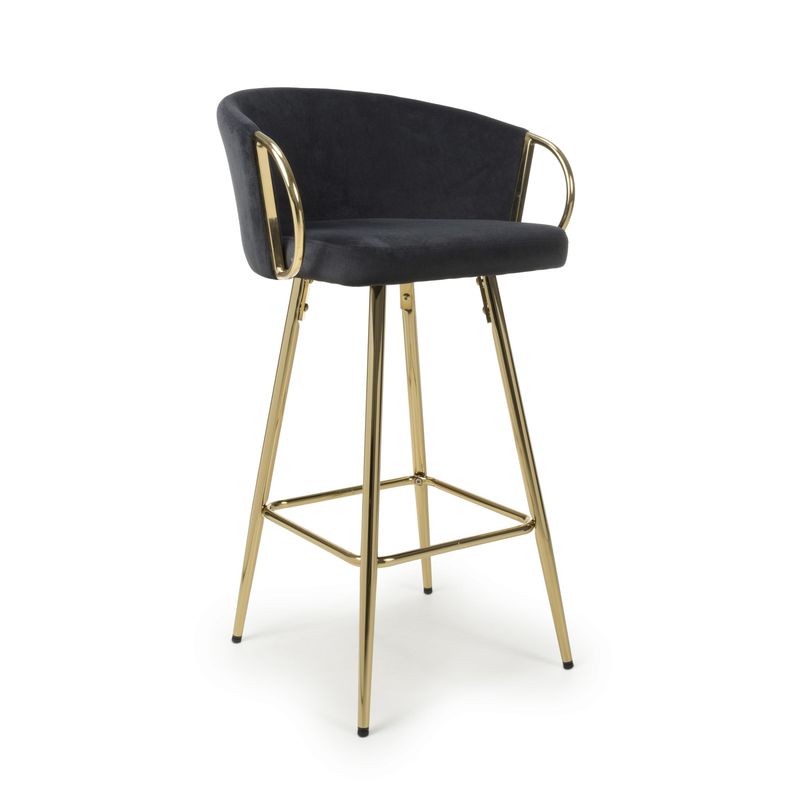 Volero Textured Effect Cream Bar Stool