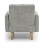 Cosy Rest Chenille Effect Light Grey Armchair