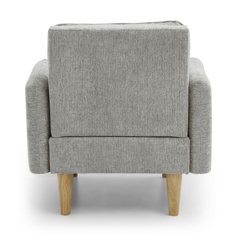 Cosy Rest Chenille Effect Light Grey Armchair