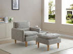 Cosy Rest Chenille Effect Light Grey Armchair