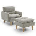 Cosy Rest Chenille Effect Natural Armchair