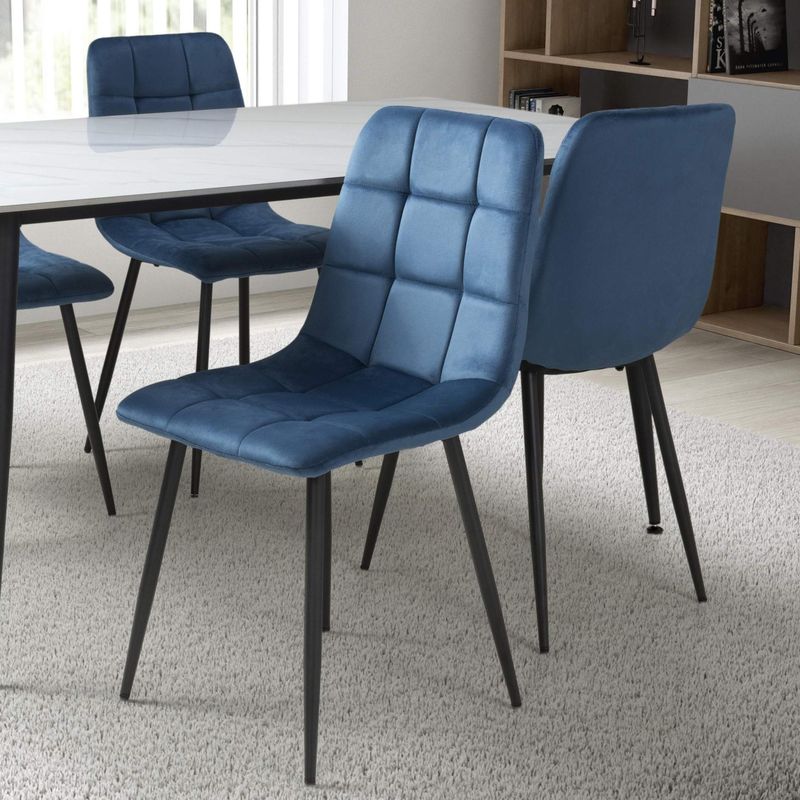 Madison Brushed Leather Grey Dining Chair