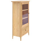 Saxby Oak Glazed Bookcase