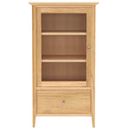 Saxby Oak Glazed Bookcase