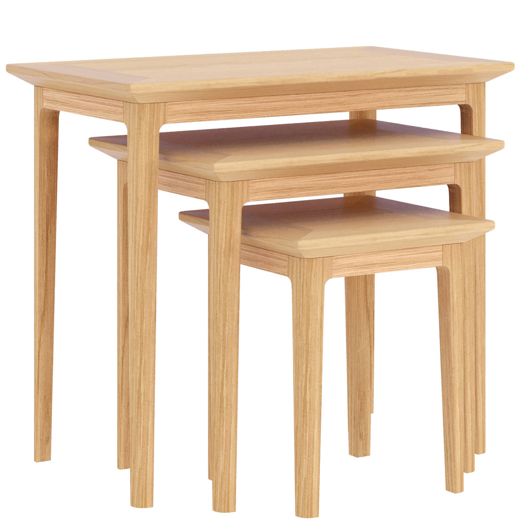 Saxby Oak Nest of 3 Tables