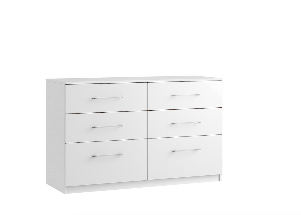 Roma 6 Drawer Twin Chest (2 Deep Drawers)
