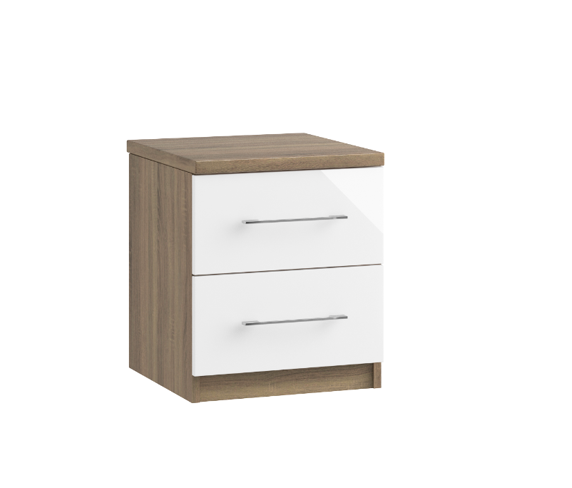 Catania 3 Drawer Bedside Table