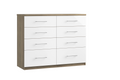 Catania 8 Drawer Twin Chest