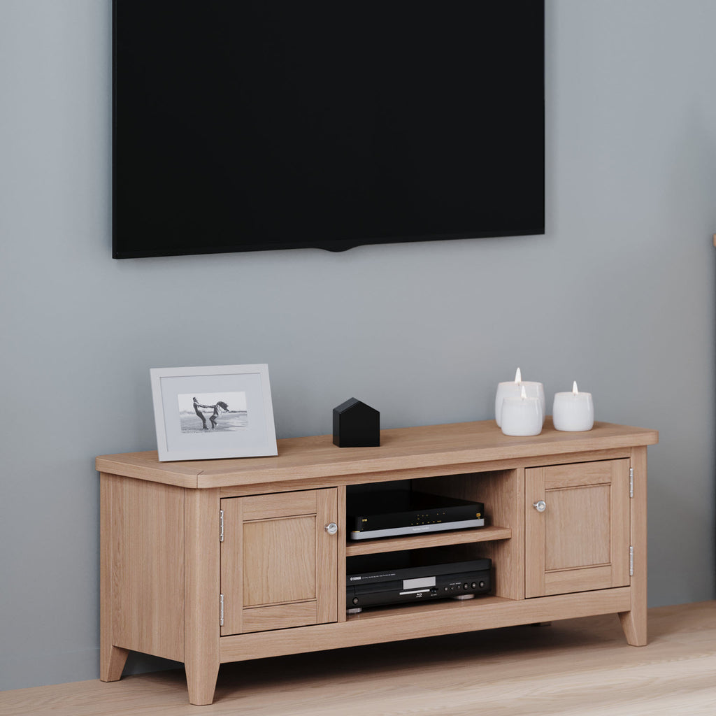 Arlyn Natural Oak Wide TV Cabinet