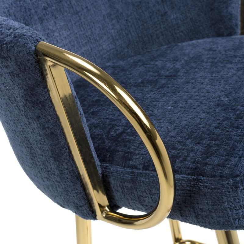 Volero Textured Effect Blue Bar Stool