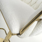 Bellaire Textured Effect Cream Bar Stool