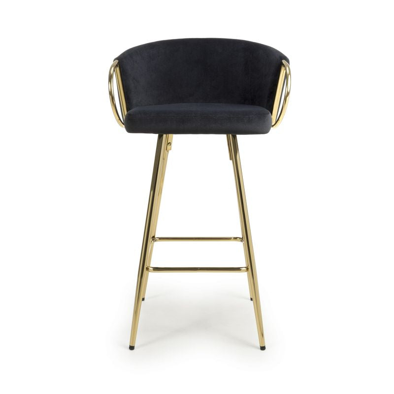 Volero Textured Effect Cream Bar Stool