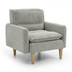 Cosy Rest Chenille Effect Light Grey Armchair