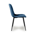 Vernon Brushed Velvet Blue Dining Chair