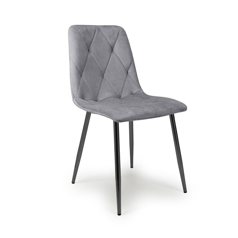 Vernon Brushed Velvet Blue Dining Chair
